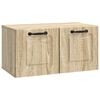vidaXL Mobile Porta TV da Muro Rovere Sonoma 59,5 x 31 x 30 cm