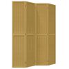 vidaXL Divisorio Ambienti 4 Pannelli Marrone Legno Massello Paulownia