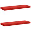 vidaXL Cuscini per Panchina a 2 Pezzi VUGHT 2 pz 100% Poliestere Rosso