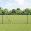 vidaXL Palo della recinzione Grigio 10 x 1,5 m (rete 25 x 25 mm)