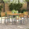 vidaXL Sedia da Giardino 4 pcs Marrone 56 x 57 x 87 cm