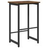 vidaXL Sgabello da bar Rovere Fumo 40 x 32 x 74 cm
