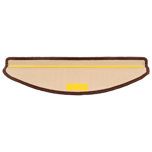 vidaXL Tappetini per Scale Autoadesivi 5 pz 65x21x4 cm Marroni