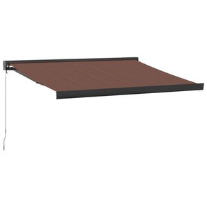 vidaXL Tenda Sole Retrattile Manuale 300x250 cm Marrone