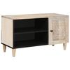 vidaXL Unit&agrave; TV con porta Bianco 80 x 33 x 46 cm Legno multistrato