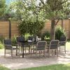 vidaXL Set da Pranzo per Giardino 7 pcs Grigio chiaro polyrattan
