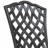 vidaXL Sedia da Giardino 2 pcs Nero 55 x 56.5 x 91cm Alluminio