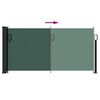 vidaXL Tenda da Sole Laterale Retrattile Verde Scuro 100x300 cm