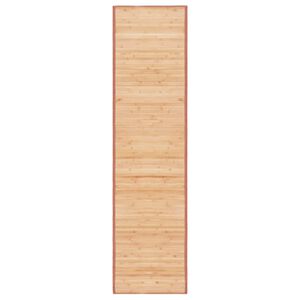 vidaXL Tappeto in Bamb&ugrave; 80x300 cm Marrone