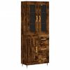 vidaXL Credenza Rovere Fumo 69,5x34x180 cm in Legno Multistrato