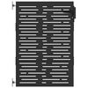 vidaXL Cancello da giardino con blocco Nero 85 x 150 cm