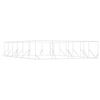 vidaXL Cuccia per Cani da Esterno Argento 8x12x2 m in Acciaio Zincato
