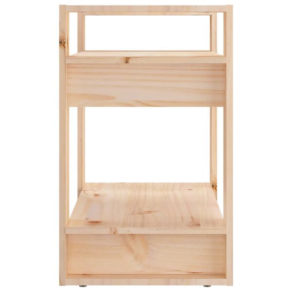 vidaXL Libreria/Divisorio 60x35x57 cm in Legno Massello di Pino