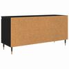 vidaXL Mobile TV Rovere Nero 104 x 35 x 50 cm Legno multistrato
