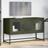 vidaXL Mobile TV Verde Oliva 100,5x39x60,5cm Acciaio Laminato a Freddo