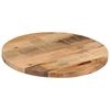 vidaXL Piano per Tavolo Ø 40x1,5cm Rotondo Legno Massello Grezzo Mango