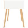 vidaXL Comodino Bianco Lucido 40x40x56 cm in Legno Multistrato