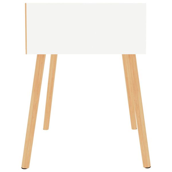 vidaXL Comodino Bianco Lucido 40x40x56 cm in Legno Multistrato