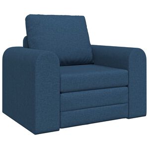 vidaXL Divano letto Blu 98 x 71 x 83 cm Tessuto