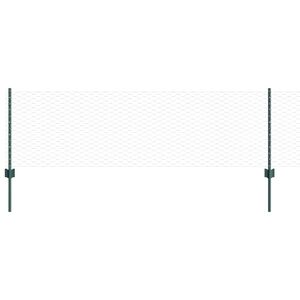 vidaXL Recinzione esagonale con palo 25 x 0,6 m Verde Rete