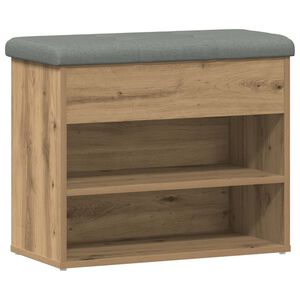 vidaXL Scarpiera Rovere Artigianale 62x32x50 cm in Legno Multistrato