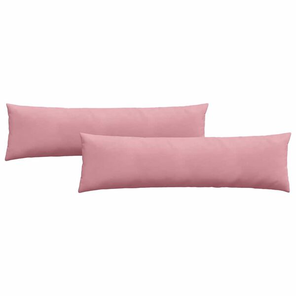 vidaXL Cuscini da Divano 2 pcs Rosa 145 x 40 cm Tessuto in Cords