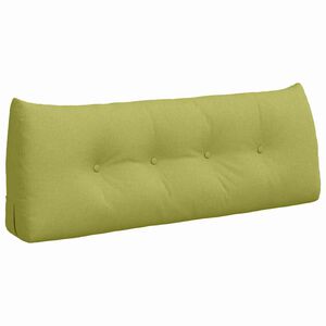 vidaXL Cuscino per Schiena Verde chiaro 120 x 24 x 50 cm Tessuto