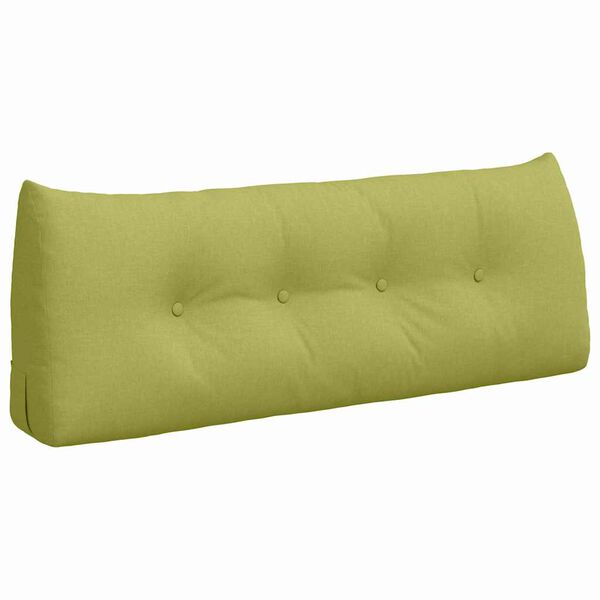 vidaXL Cuscino per Schiena Verde chiaro 120 x 24 x 50 cm Tessuto