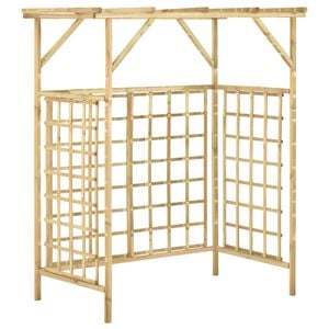 vidaXL Pergolato Giardino per Bidoni Doppi Legno di Pino Impregnato