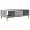 vidaXL Tavolino da salotto Grigio Sonoma 102 x 55 x 35 cm