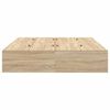 vidaXL Struttura letto con contenitore Rovere Sonoma 140 x 190 cm