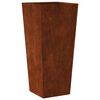 vidaXL Fioriere da Giardino 2 pz 35x35x75 cm in Acciaio Corten