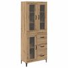 vidaXL Credenza con cassetto Rovere artigianale 69,5 x 34 x 180 cm
