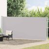vidaXL Tenda da Sole Laterale Retrattile per Patio 180x600 cm Grigia