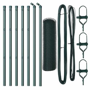 vidaXL Palo della recinzione Verde 10 x 0,4 m (rete da 13 mm)