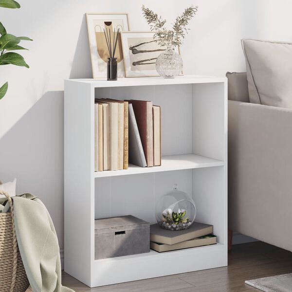 vidaXL Libreria Bianca 60x24x76 cm in Legno Multistrato