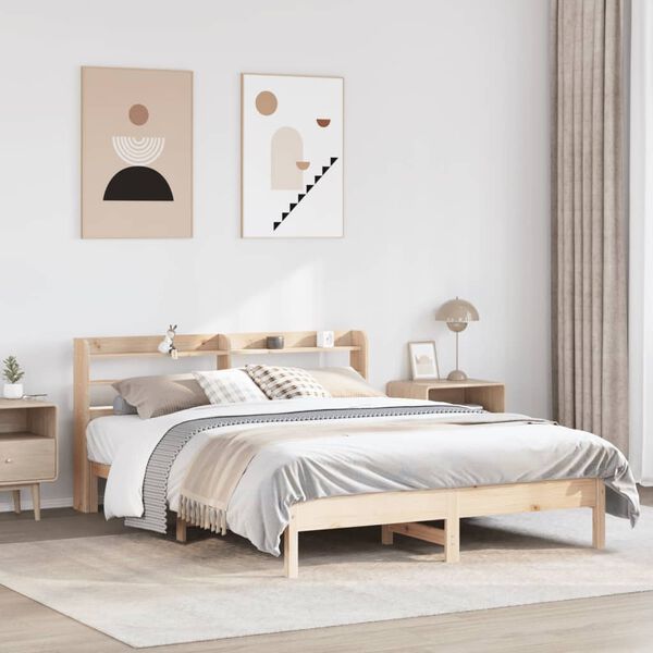 vidaXL Letto senza Materasso 150x200 cm in Legno Massello di Pino