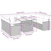 vidaXL Set Divani da Giardino 10pz con Cuscini in Polyrattan Nero