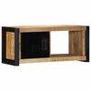 vidaXL Mobile Porta TV 80x30x35 cm in Legno Massello di Mango Grezzo