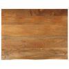 vidaXL Piano Tavolo Bordi Vivi 110x80x3,8cm in Legno Massello di Mango