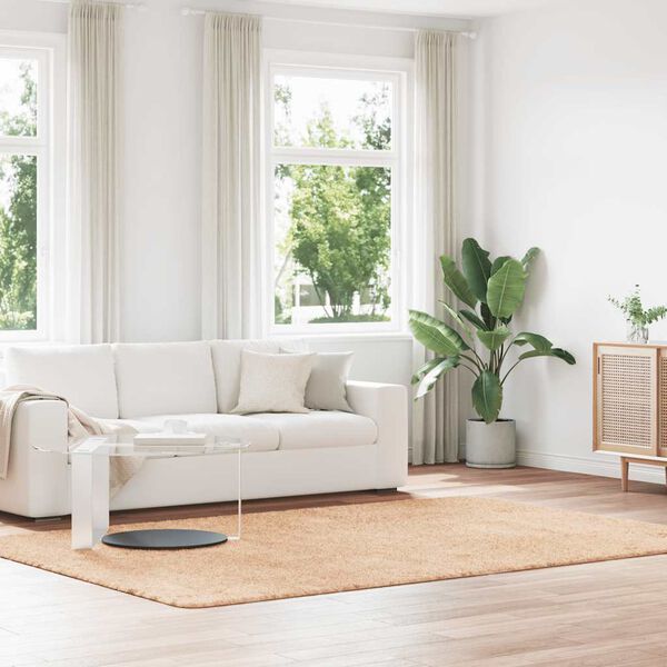 vidaXL Tappeto Shaggy a Pelo Lungo NAVARRA Beige 200x290 cm poliestere