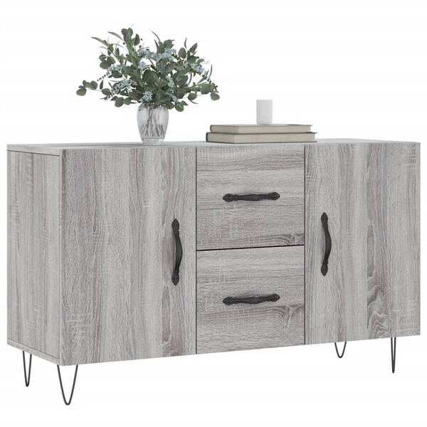 vidaXL Credenza Grigio Sonoma 100x36x60 cm in Legno Multistrato