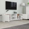 vidaXL Mobile Porta TV Bianco 120x30x37,5 cm in Legno Multistrato