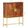 vidaXL Credenza Alta 80x30x100 cm in Legno Massello di Acacia