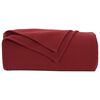 vidaXL Coperte da Pile 6 pcs Rosso Bordeaux 200 x 150 cm Panno