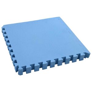 vidaXL Tappetino per piscina 6 pcs Blu 2,16 ㎡ Schiuma EVA