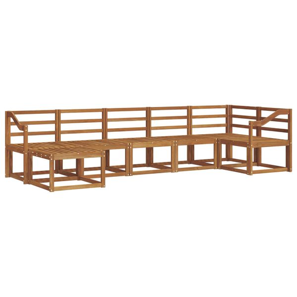 vidaXL Set di divani da esterno 7 pcs Naturale
