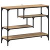vidaXL Tavolo consolle Rovere artigianale 100 x 30 x 75 cm