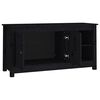 vidaXL Mobile Porta TV Nero 103x36,5x52 cm in Legno Massello di Pino
