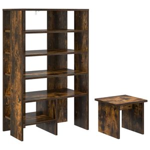 vidaXL Mobile per scarpe 2 pz 62 x 35 x 100 cm Legno ingegnerizzato